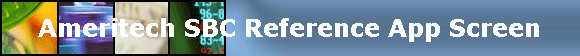 Ameritech SBC Reference App Screen